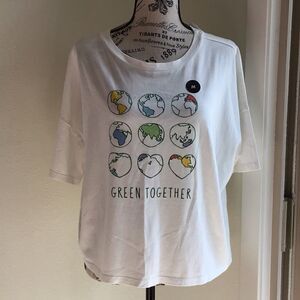 NWT Banana Republic cotton tee shirt white M
